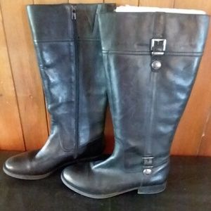 Arturo Chiang Leather Knee High Boots